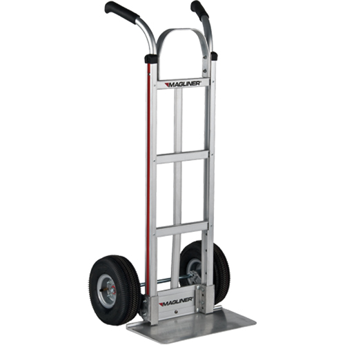 Knocked Down Hand Truck, Dual Handle, Aluminum, 48" Height, 500 lbs. Capacity Fastek