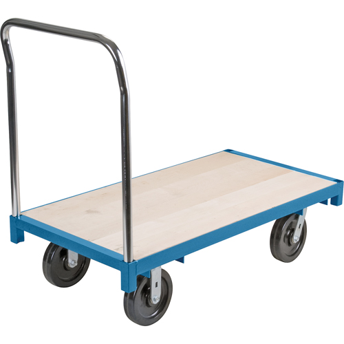 Heavy-Duty Platform Truck, 72" L x 36" W, 2500 lbs. Capacity, Nylon Casters Fastek