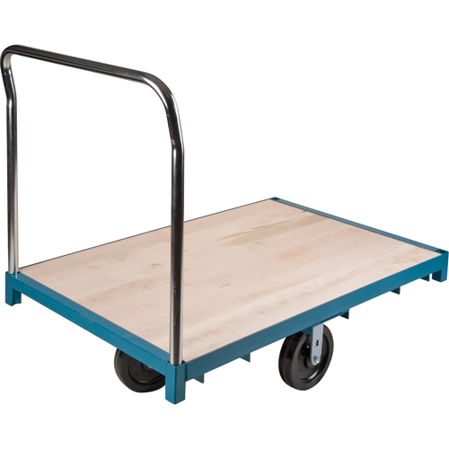 Heavy-Duty Platform Truck, 60" L x 30" W, 2500 lbs. Capacity, Nylon Casters Fastek