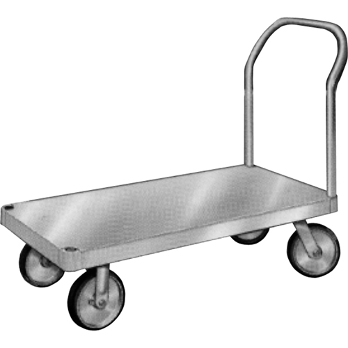 Aluminum Platform Truck, 24" W x 36" L, 2000 lbs. Cap., Rubber Wheels Fastek