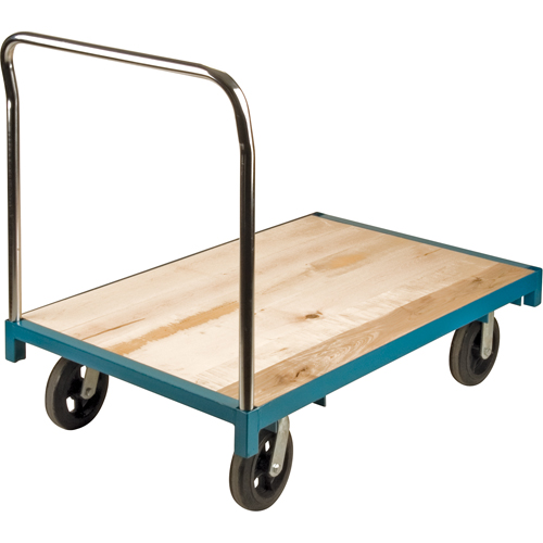 Heavy-Duty Platform Truck, 48" L x 30" W, 2000 lbs. Capacity, Rubber Casters Fastek