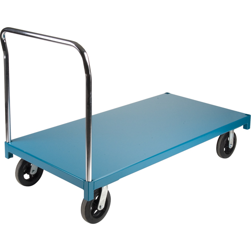 Heavy-Duty Platform Truck, 60" L x 30" W, 2000 lbs. Capacity, Rubber Casters Fastek