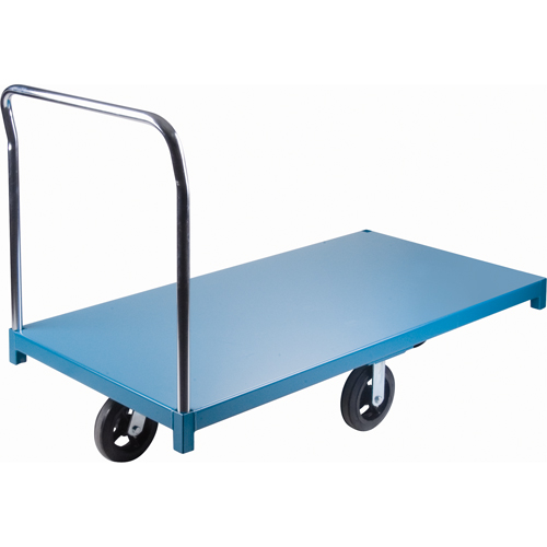 Heavy-Duty Platform Truck, 60" L x 30" W, 2000 lbs. Capacity, Rubber Casters Fastek