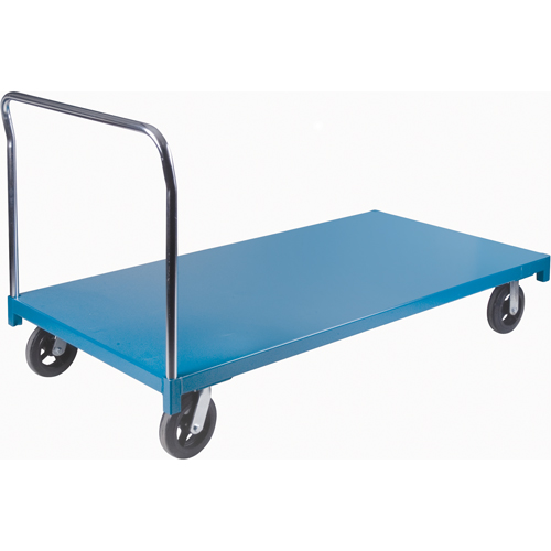 Heavy-Duty Platform Truck, 72" L x 36" W, 2000 lbs. Capacity, Rubber Casters Fastek