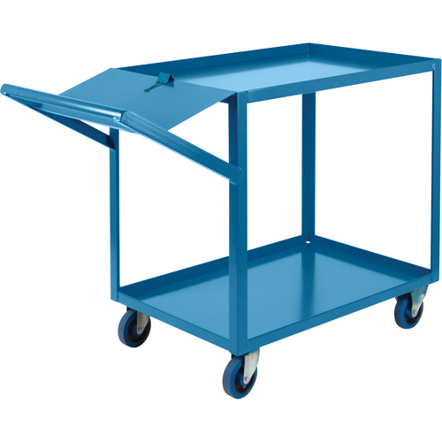 Order Picking Carts, 36" H x 24" W x 52" D, 2 Shelves, 1200 lbs. Capacity Fastek