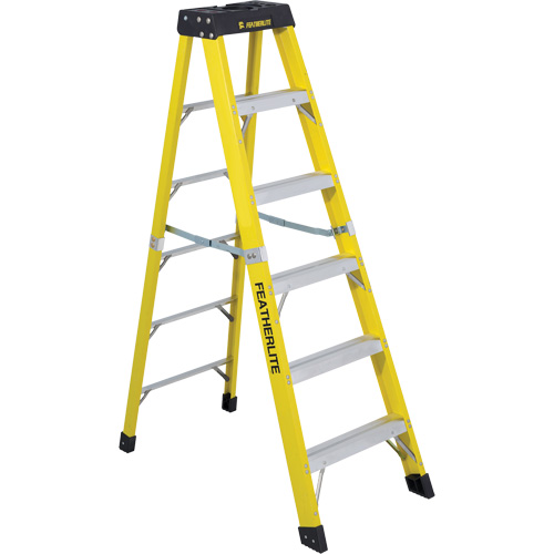 Industrial Heavy-Duty Stepladders (6400 Series), 6', Fibreglass, 300 lbs. Capacity, Type 1A Fastek