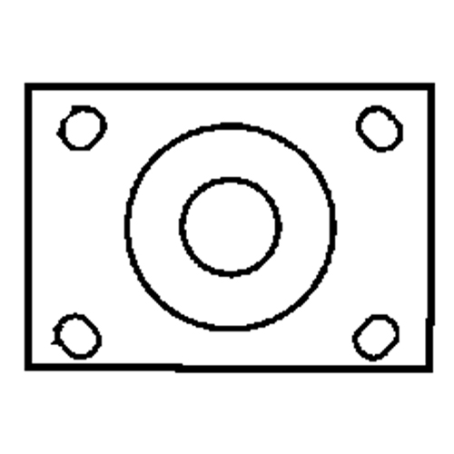 Total Locking Caster, Swivel with Brake, 6" (152.4 mm), Rubber, 450 lbs. (204 kg.) Fastek