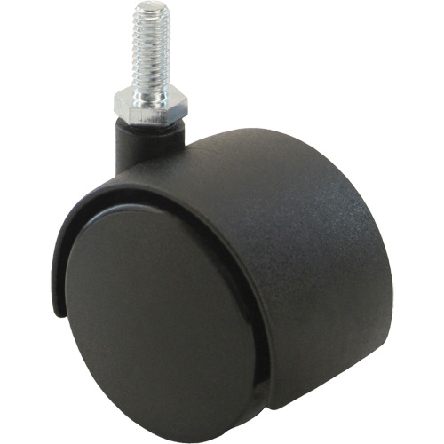 Roulette &agrave; roue double (s&eacute;ries 300/400), Pivotant, Diam&egrave;tre 2" (51 mm), Capacit&eacute; 75 lb (34 kg) Fastek