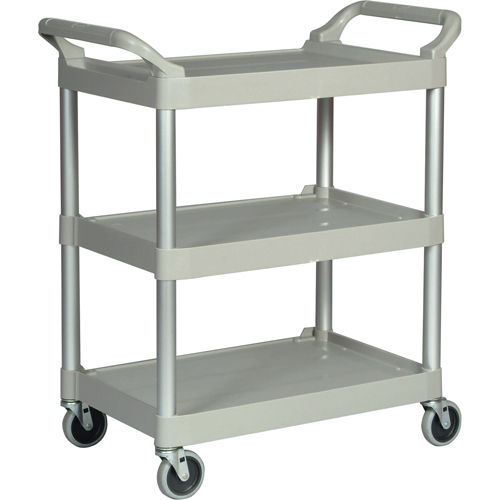 Chariot utilitaire &agrave; usage l&eacute;ger, 3 tiers, 19" x 38" x 34", Capacit&eacute; 200 lb Fastek