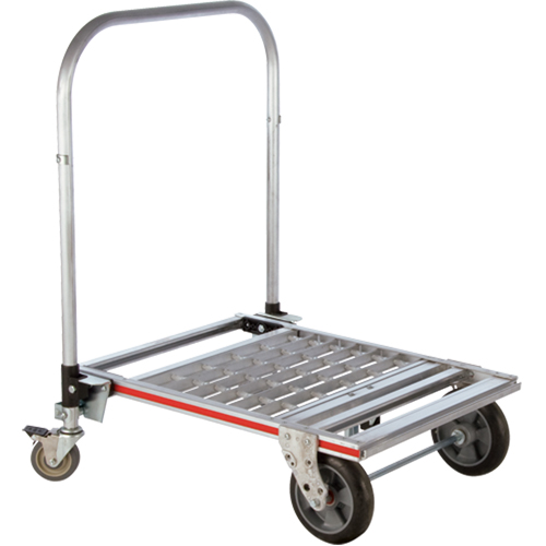 Four Wheel Folding Platform Truck, Aluminum, 750 lbs., 31" L x 23-1/4" W, 39" High Fastek