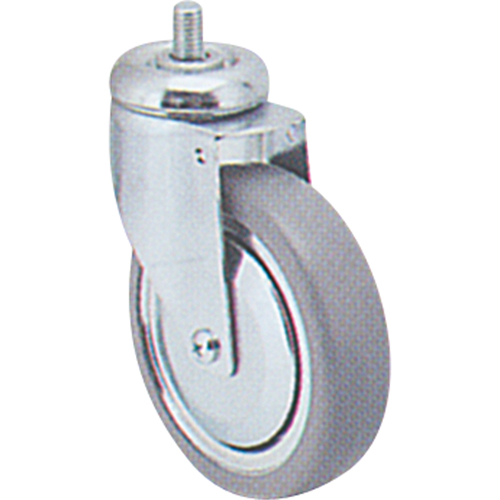 Zinc Plated Caster, Swivel, 4" (102 mm) Dia., 200 lbs. (91 kg.) Capacity Fastek