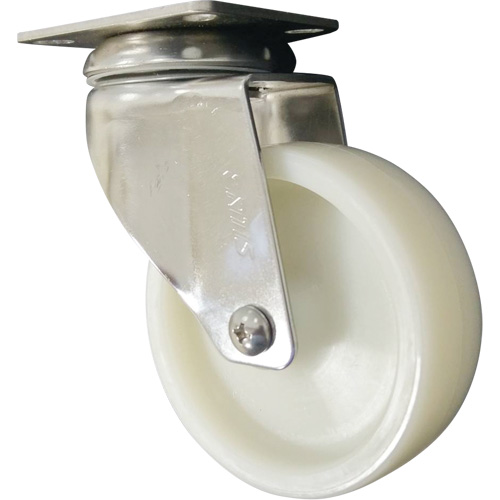 Caster, Swivel, 4" (101.6 mm), Nylon, 200 lbs. (91 kg.) Fastek