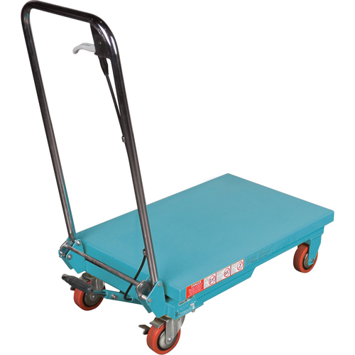 Heavy-Duty Hydraulic Scissor Lift Table, 27-1/2" L x 17-3/4" W, Steel, 330 lbs. Capacity Fastek