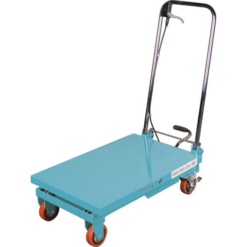 Heavy-Duty Hydraulic Scissor Lift Table, 27-1/2" L x 17-3/4" W, Steel, 330 lbs. Capacity Fastek