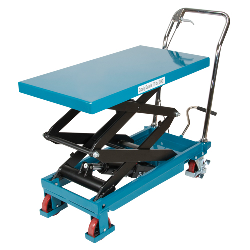 Heavy-Duty Hydraulic Scissor Lift Table, 35-3/4" L x 19-3/4" W, Steel, 770 lbs. Capacity Fastek