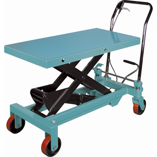 Heavy-Duty Hydraulic Scissor Lift Table, 39-3/8" L x 20-1/8" W, Steel, 1650 lbs. Capacity Fastek