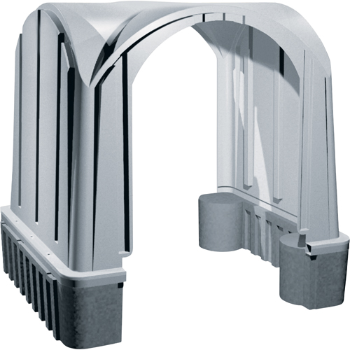 Outdoor Poly Shelters, 2 Walls, 7' L x 6' W x 7' H Fastek