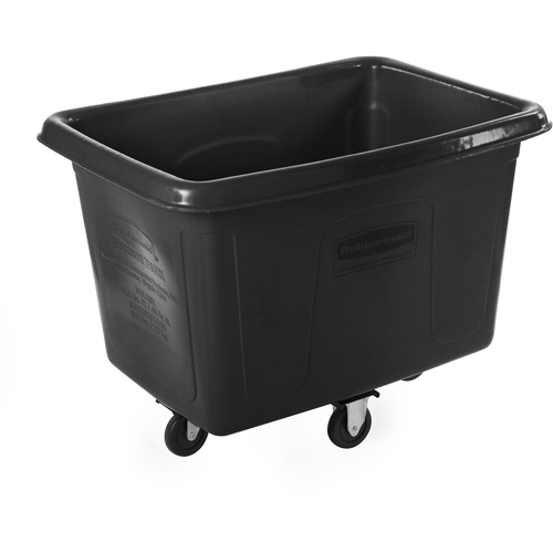 Bulk Cube Truck, Polyethylene, 44-1/16" L x 31" W x 32-1/2" H, 14 cu.ft. Volume, 500 lbs. Capacity Fastek