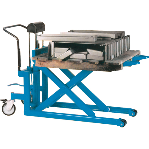 Hydraulic Skid Scissor Lift/Table, 42-1/2" L x 27" W, Steel, 2200 lbs. Capacity Fastek