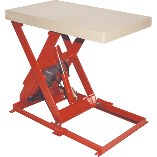 Table &eacute;l&eacute;vatrice &agrave; ciseaux, Acier, 36" lo x 20" la, Capacit&eacute; 1100 lb Fastek