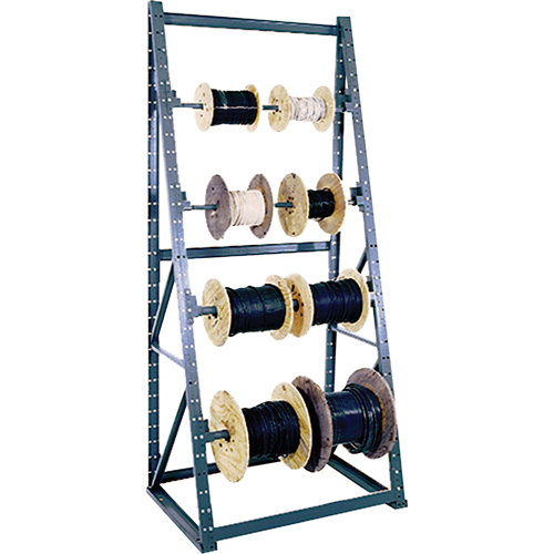 Heavy-Duty Reel Racks, 4 Rod, 48" W x 24" D x 120" H Fastek