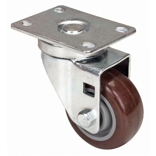 Caster, Swivel, 3" (76 mm), Polyurethane, 230 lbs. (104 kg.) Fastek