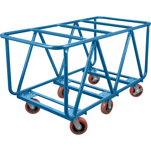 Chariot &agrave; plateforme pour mat&eacute;riaux de construction, 60" x 30" x 33", Capacit&eacute; 2500 lb Fastek