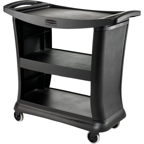 Executive Service Cart, 3 Tiers, 20" x 38" x 39", 300 lbs. Capacity Fastek