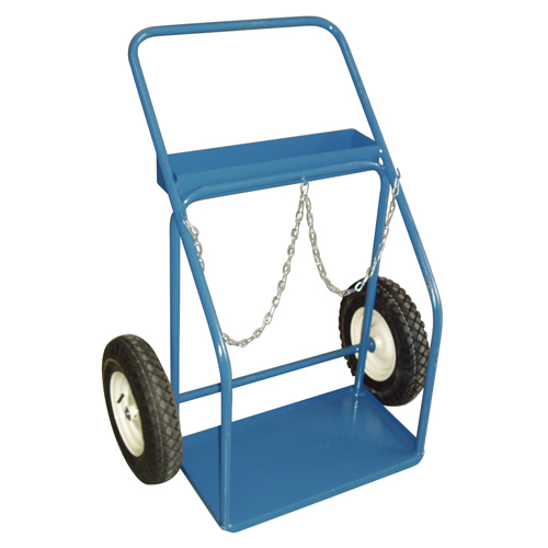 Chariots pour bouteilles de gaz, Roues Pneumatique, Base de 25" la x 13" lo, 400 lb Fastek