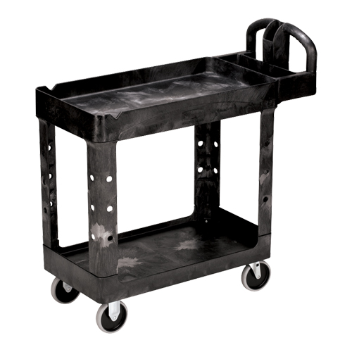 Heavy Duty Utility Cart - 4500-88, 2 Tiers, 17-1/8" x 33-1/4" x 39", 500 lbs. Capacity Fastek