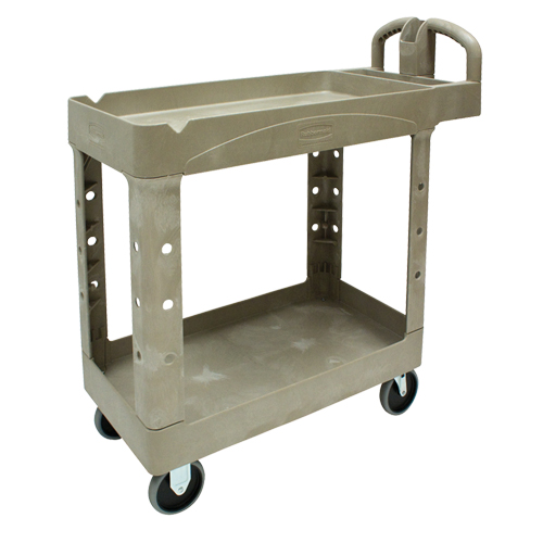 Heavy Duty Utility Cart - 4500-88, 2 Tiers, 17-1/8" x 33-1/4" x 39", 500 lbs. Capacity Fastek