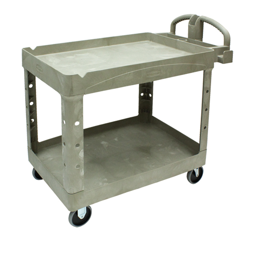 Heavy Duty Utility Cart - 4520-88, 2 Tiers, 25-1/4" x 39" x 44", 500 lbs. Capacity Fastek