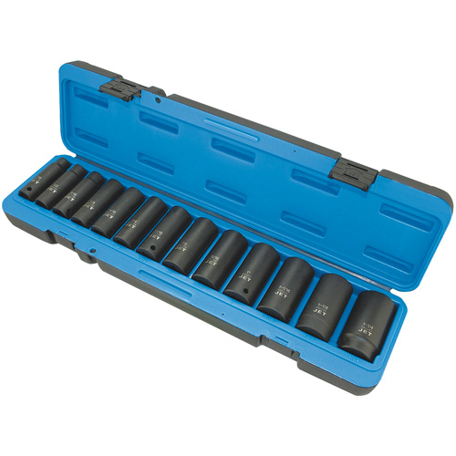 PS1312D SAE 6 Point Socket Set, 13 Pcs, 1/2" Drive Size, Deep Fastek