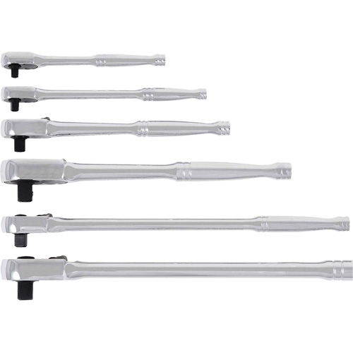 RHQ-12L Cl&eacute; &agrave; cliquet &agrave; long manche et t&ecirc;te ovale, Prise de 1/2", Poign&eacute;e Ordinaire Fastek