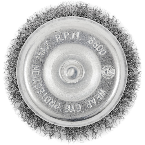 Brosse coupelle sertie sur tige Fastek