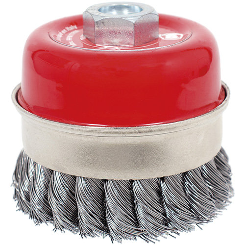 CKB3201T High Performance Knot Banded Cup Brush, 3-1/2" Dia. x 5/8"-11 Arbor Fastek