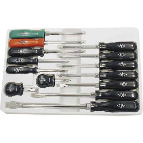 ISD-14 ABS Handle Screwdriver Set, 14, Magnetic Fastek
