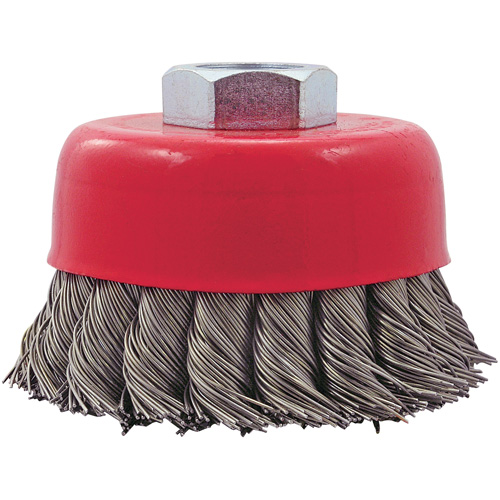 CK3201T Knotted Twist Wire Cup Brush, 3" Dia. x 5/8"-11 Arbor Fastek