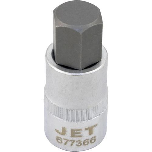 Bit Socket, Hex, 12 mm x 2" L, 1/2" Drive Fastek