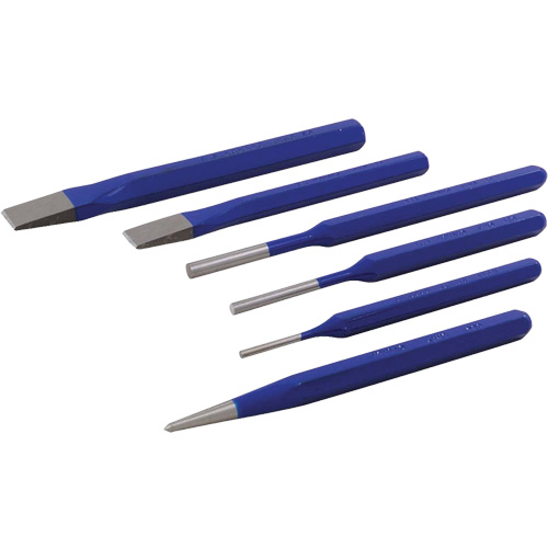 Punch & Chisel Set, 6 Pieces Fastek