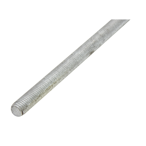 Threaded Rod, 1/4"-20, 36" L, Galvanized, Grade 2 Grade Fastek