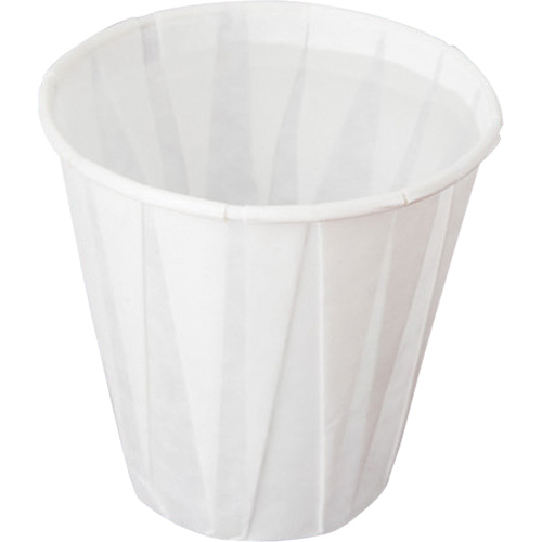 Pleated Cup, Paper, 5 oz., White Fastek
