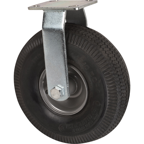 Roulettes de rechange pour chariots &agrave; plateforme robustes, Fixe, 10" (254 mm), Pneumatique, 400 lb (181 kg) Fastek