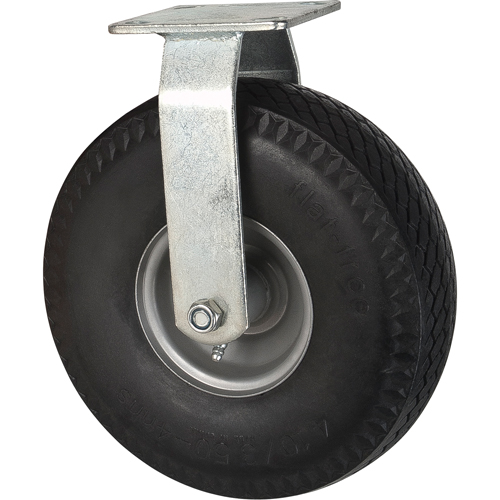 Roulettes anticrevaisons, Fixe, 10" (254 mm), Anticrevaison, 300 lb (136 kg) Fastek