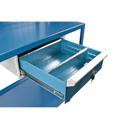 Mobile Service Cart, 2 Tiers, 24" W x 57" H x 40" D, 1200 lbs. Capacity Fastek