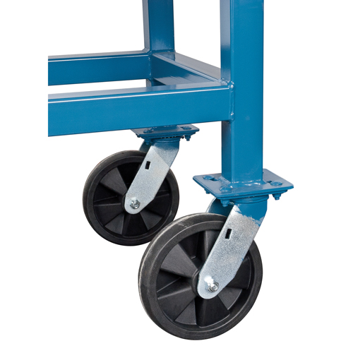 Elevated Platform Trucks, 48" L x 24" W, 2000 lbs. Capacity, Nylon Casters Fastek
