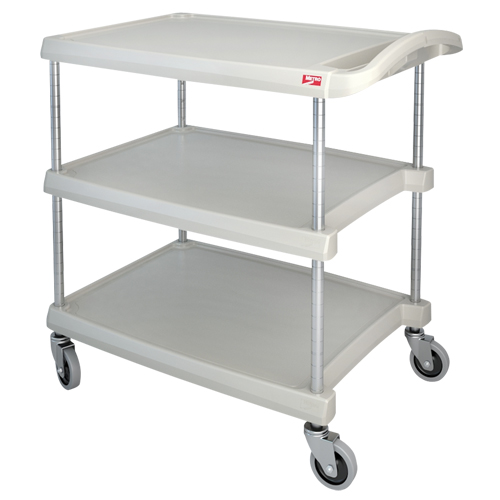myCart Utility Cart, 3 Tiers, 20" x 35-1/2" x 30", 400 lbs. Capacity Fastek