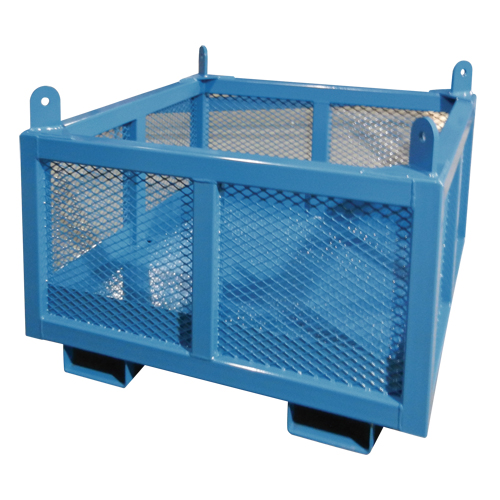 Material Handling Basket, 24" H x 48" W x 48" D, 4000 lbs. Capacity Fastek