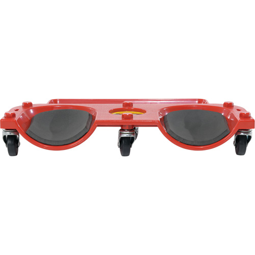 Rolling Knee Dolly, Plastic, Red, 350 lbs. Capacity Fastek