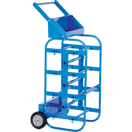 Portable Wire Reel Caddy, Steel, 11 Rod, 19-1/2" W x 43-1/4" H x 17-1/2" D, 150 lbs. Capacity Fastek